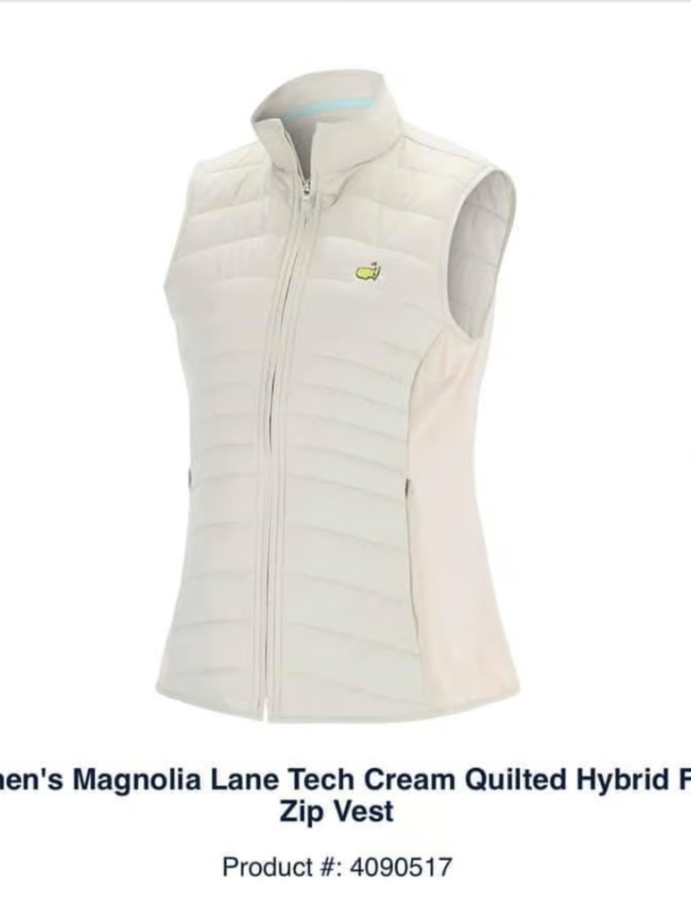 Masters Magnolia Lane Collection Tech Vest